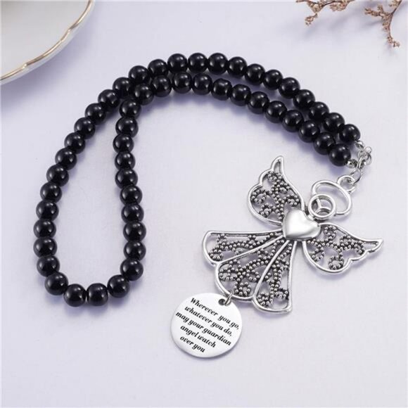 Guardian angel car mirror charm rearview hanging ornament new driver safe gift - Picture 5 of 7